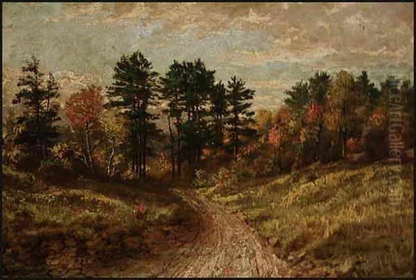 Landscape With Road Oil Painting by Thomas Mower Martin