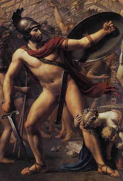 The Intervention of the Sabine Women (detail 2) 1799 Oil Painting by Jacques Louis David