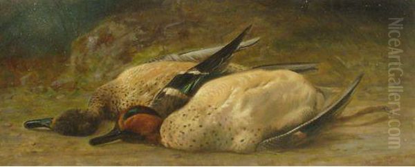 Deux Canards Oil Painting by Thomas Mower Martin