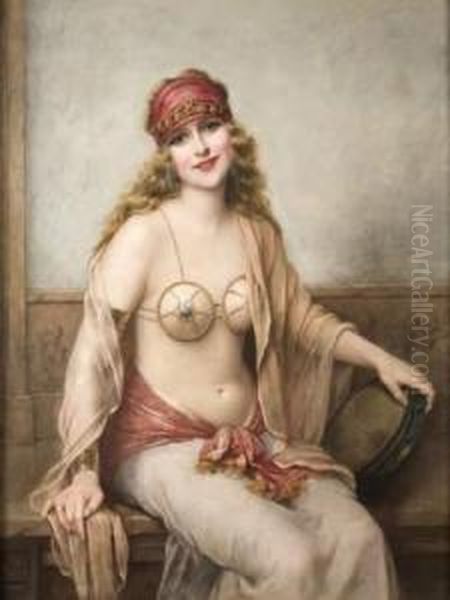 La Tentation Oil Painting by Francois Martin-Kavel