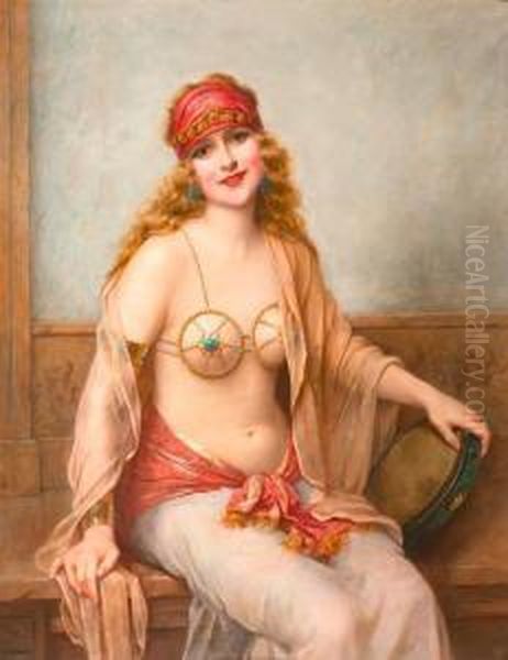 Ensnarement. Oil Painting by Francois Martin-Kavel