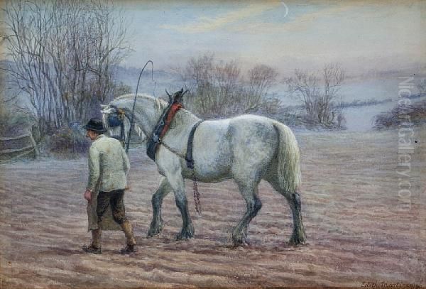 Fellow Labourers Oil Painting by Edith Martineau