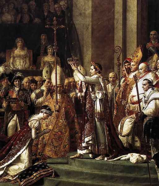 Consecration of the Emperor Napoleon I (detail 2) 1805-07 Oil Painting by Jacques Louis David