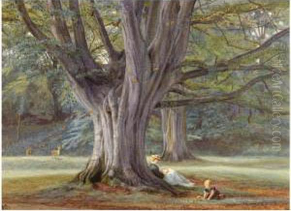 In Rokeby Park Oil Painting by Edith Martineau