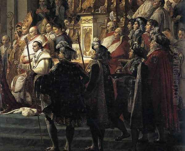 Consecration of the Emperor Napoleon I (detail 3) 1805-07 Oil Painting by Jacques Louis David