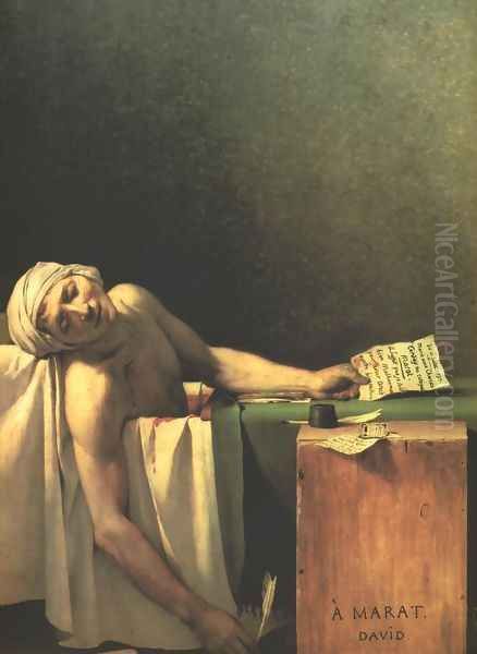 Death of Marat Oil Painting by Jacques Louis David