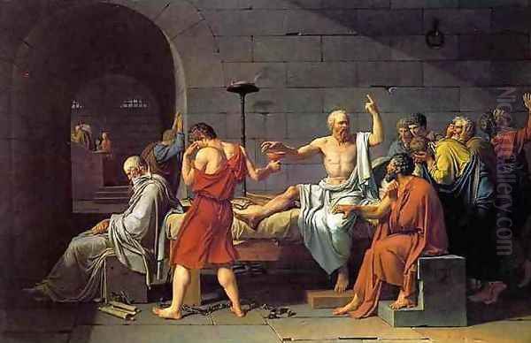 The Death of Socrates Oil Painting by Jacques Louis David