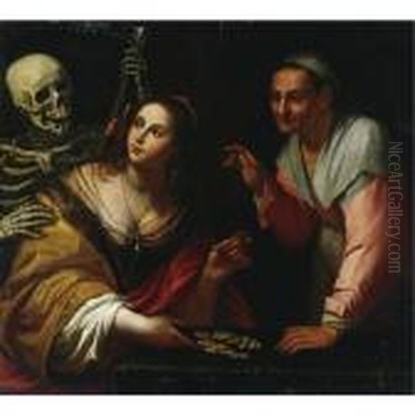 Vanitas, Allegory Of The Ages Oil Painting by Giovanni Martinelli