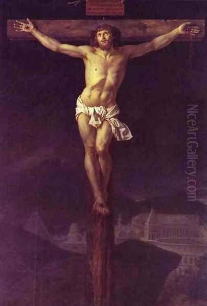 Christ on the Cross 2 Oil Painting by Jacques Louis David