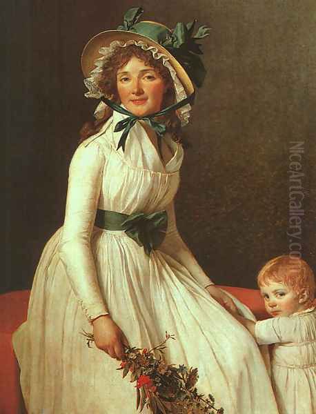 Portrait of Madame Seriziat 1795 Oil Painting by Jacques Louis David