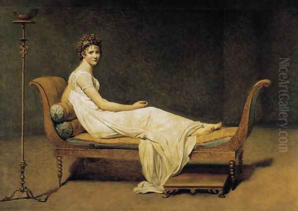 Madame Récamier 1800 Oil Painting by Jacques Louis David