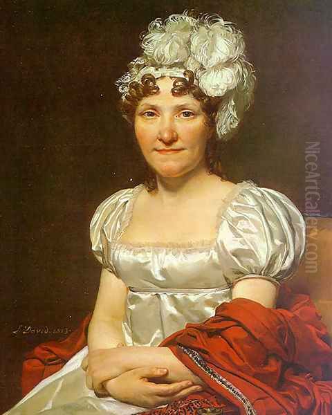 Portrait of Charlotte David (Madame David) 1813 Oil Painting by Jacques Louis David