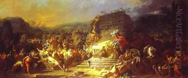 The Funeral of Patroclus Oil Painting by Jacques Louis David