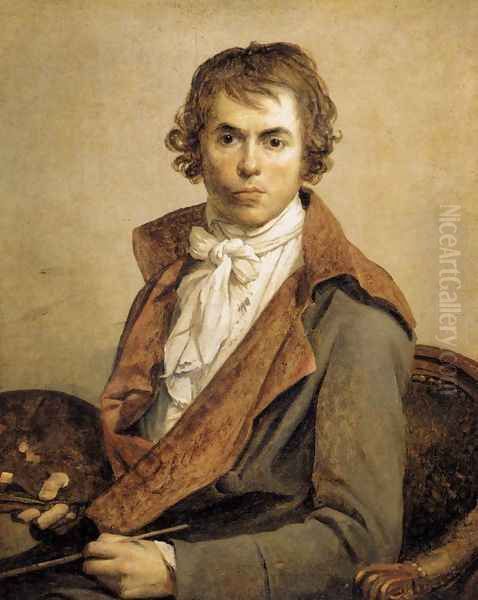 Portrait of the Artist 1794 Oil Painting by Jacques Louis David