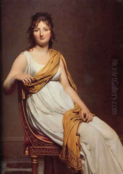 Madame Raymond de Verninac 1798-99 Oil Painting by Jacques Louis David