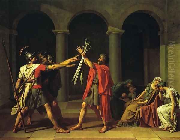 Oath of the Horatii Oil Painting by Jacques Louis David