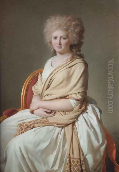 Portrait of Anne-Marie-Louise Thélusson, Comtesse de SorcyPortrait of Anne-Marie-Louise Thélusson, Comtesse de Sorcy Oil Painting by Jacques Louis David