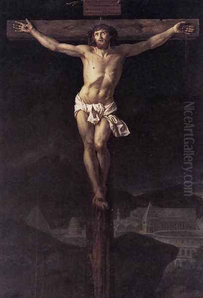 Christ on the Cross Oil Painting by Jacques Louis David