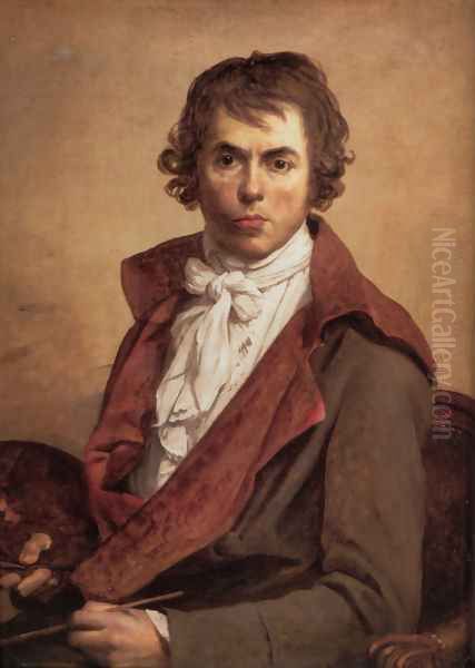 Self Portrait Oil Painting by Jacques Louis David