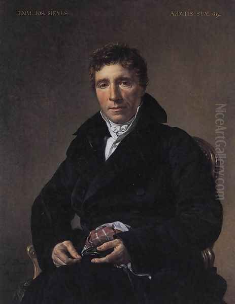 Portrait of Emmanuel-Joseph Sieyès 1817 Oil Painting by Jacques Louis David