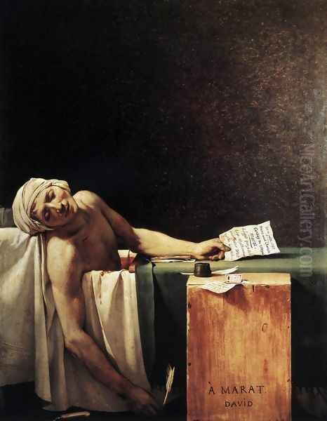 The Death of Marat 1793 Oil Painting by Jacques Louis David