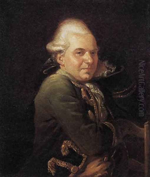 Portrait of François Buron 1769 Oil Painting by Jacques Louis David