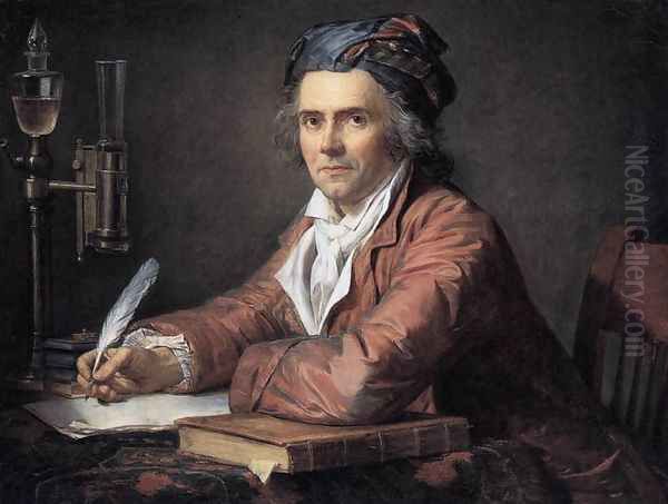 Portrait of Doctor Alphonse Leroy 1783 Oil Painting by Jacques Louis David