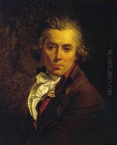 Self Portrait I Oil Painting by Jacques Louis David