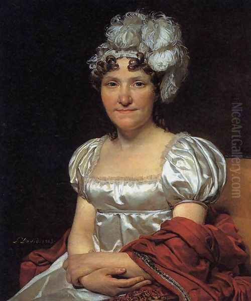 Portrait of Marguerite-Charlotte David Oil Painting by Jacques Louis David