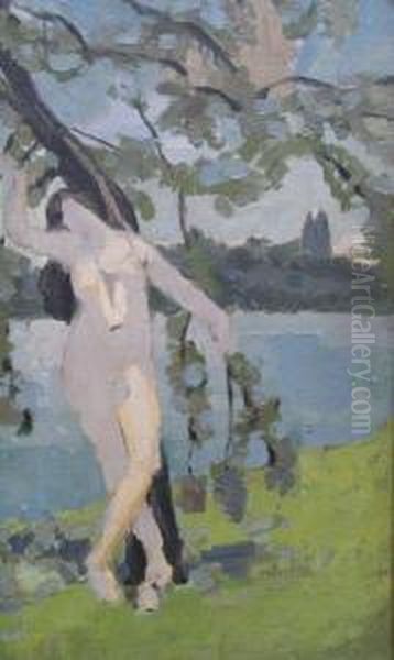 La Baigneuse Oil Painting by Jacqueline Marval