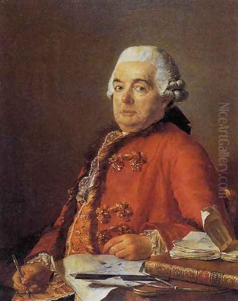 Portrait of Jacques-François Desmaisons Oil Painting by Jacques Louis David