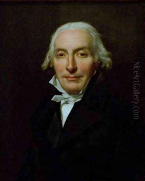 Portrait of Jean Pierre Delahaye Oil Painting by Jacques Louis David