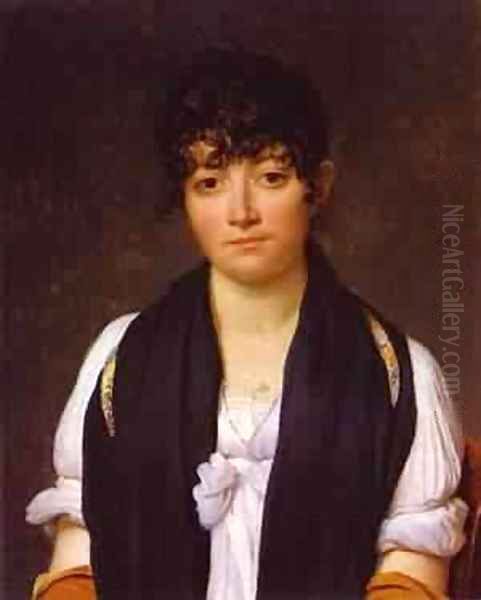 Portrait Of Suzanne Le Pelletier De Saint Fargeau 1804 Oil Painting by Jacques Louis David