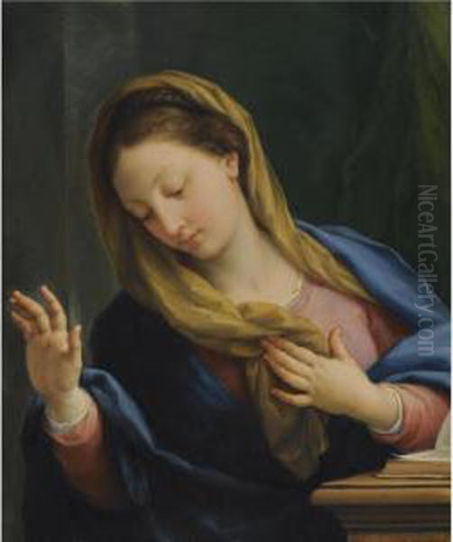 The Virgin Annunciate Oil Painting by Agostino Masucci