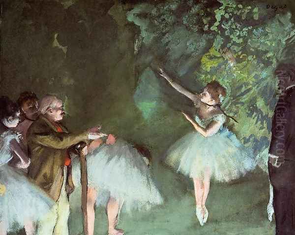 Ballet Rehearsal Oil Painting by Edgar Degas