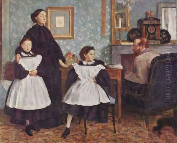 The Bellelli Family 1859-60 Oil Painting by Edgar Degas