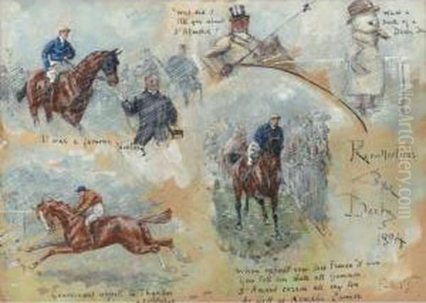 Recollections Of The Derby Oil Painting by George Finch Mason