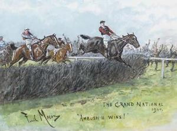 The Grand National Oil Painting by George Finch Mason