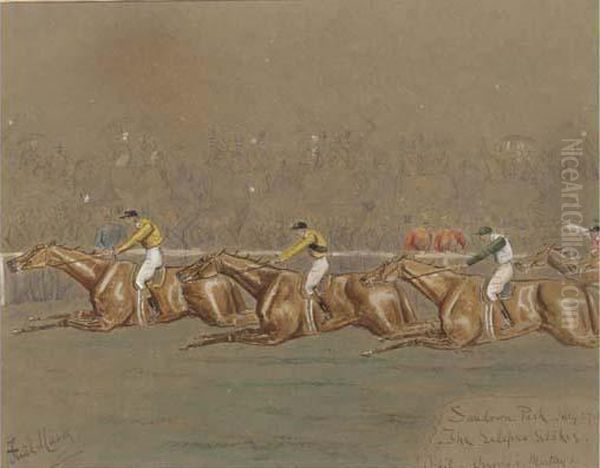 The Eclipse Stakes, Sandown Park Oil Painting by George Finch Mason