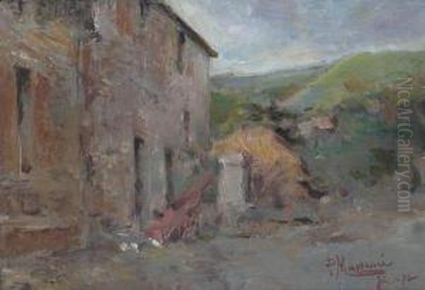 Casolare Di Campagna Oil Painting by Pompeo Massini