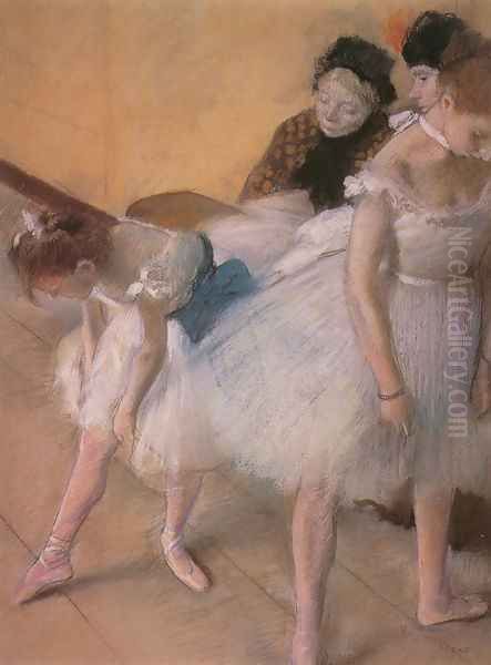 Before The Rehearsal Oil Painting by Edgar Degas