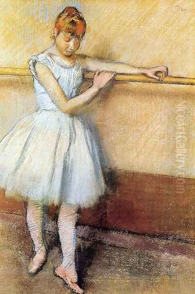 Dancer At The Barre Oil Painting by Edgar Degas