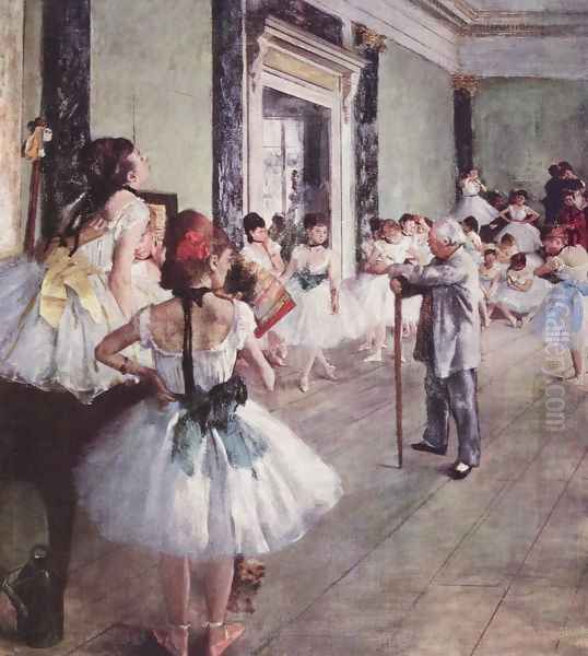 The Dance Class 1873-76 Oil Painting by Edgar Degas