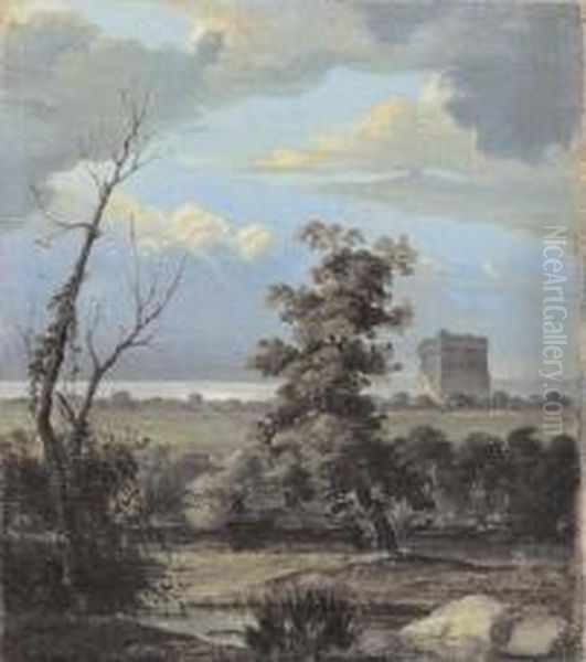 Paesaggio Romantico Oil Painting by D'Azeglio Massimo