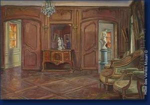 Interieur Du Museejacquemot Andre A Paris Oil Painting by Edouard Masson