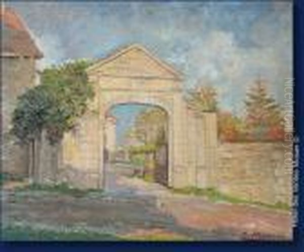 Entree Du Chateau De Puisseguin Oil Painting by Edouard Masson