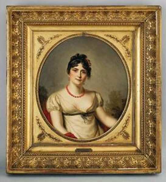 Portrait De L'imperatrice Josephine Oil Painting by Firmin Massot