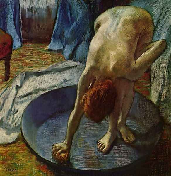 Woman in the Bath, 1886 Oil Painting by Edgar Degas