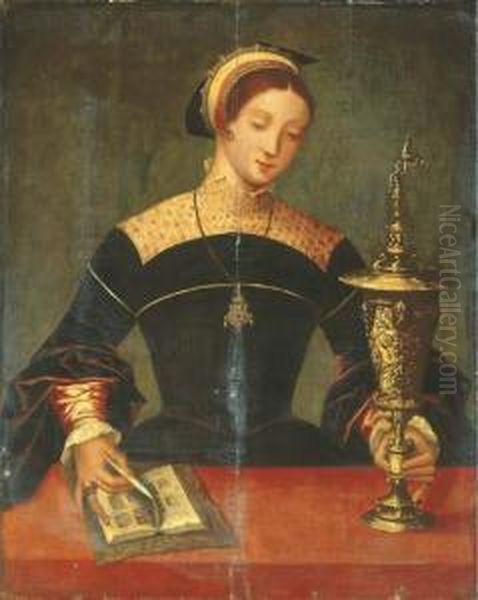 The Magdalen Oil Painting by The Master Of The Female Half-Lengths