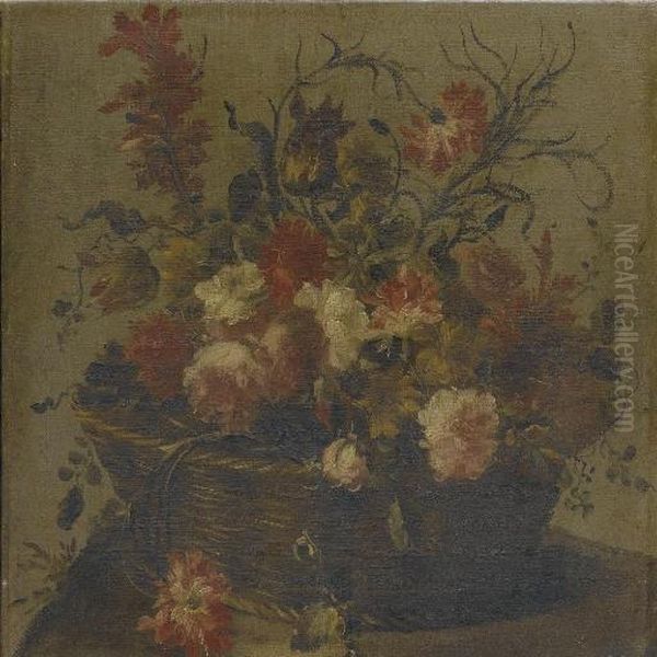 Cesto Di Fiori Oil Painting by Master Of The Guardeschi Flowers